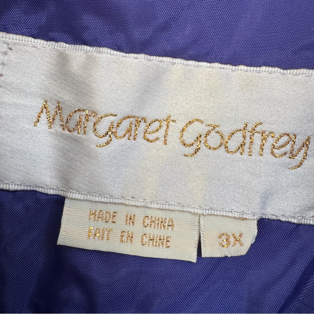 Margaret‎ Godfrey Leather Lightweight Jacket  Purple Plus Size 3X - Picture 11 of 14